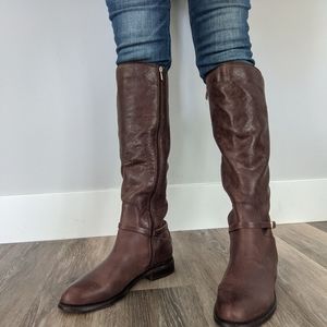 Women's 8.5 Franco Sarto Haily Knee High Leather Boots